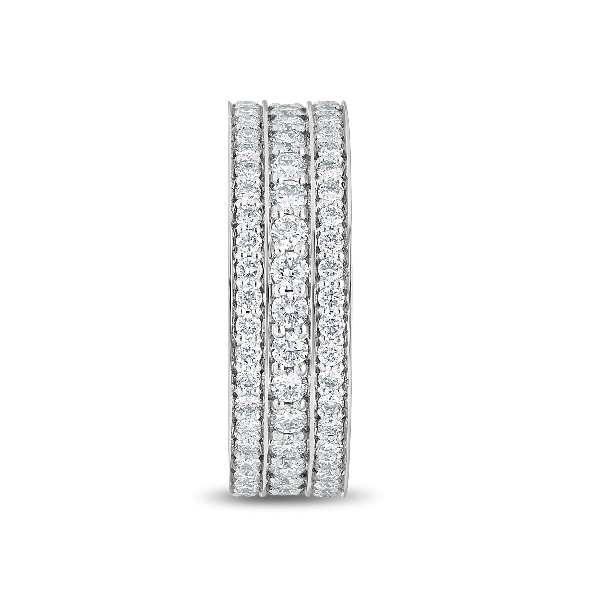 Massimo Eternity Ring (1-Row) (18K WHITE GOLD) - IF & Co. Custom Jewelers