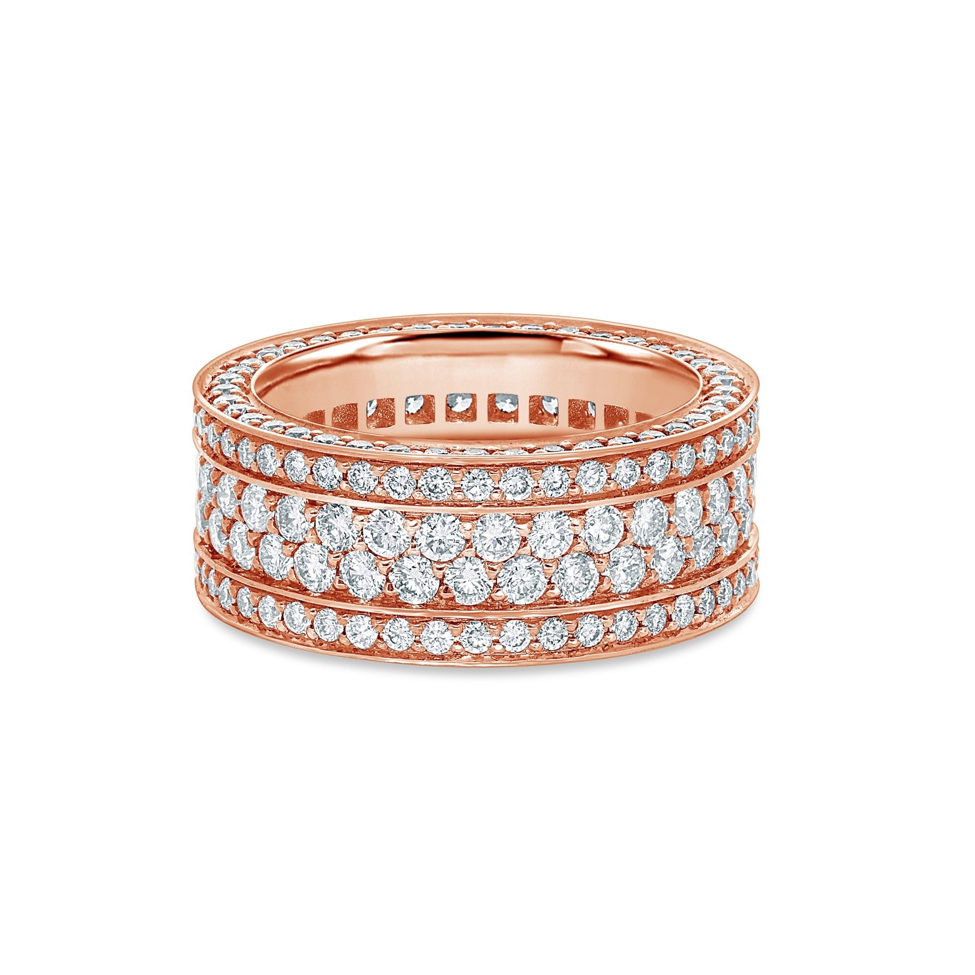 Massimo Eternity Ring (2-Row) (18K ROSE GOLD) - IF & Co. Custom Jewelers