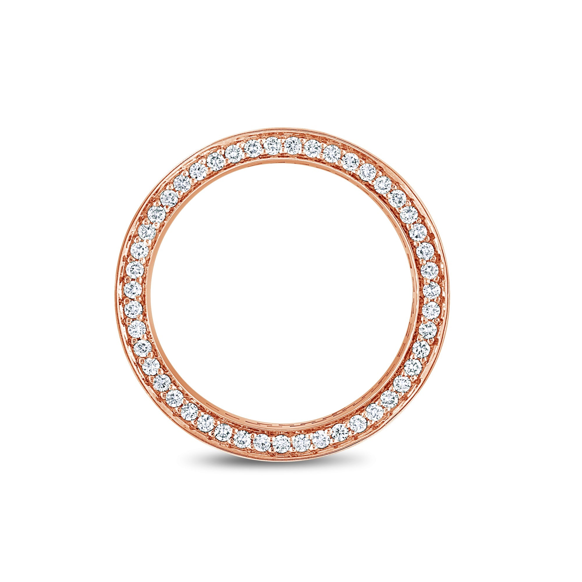 Massimo Eternity Ring (3-Row) (18K ROSE GOLD) - IF & Co. Custom Jewelers