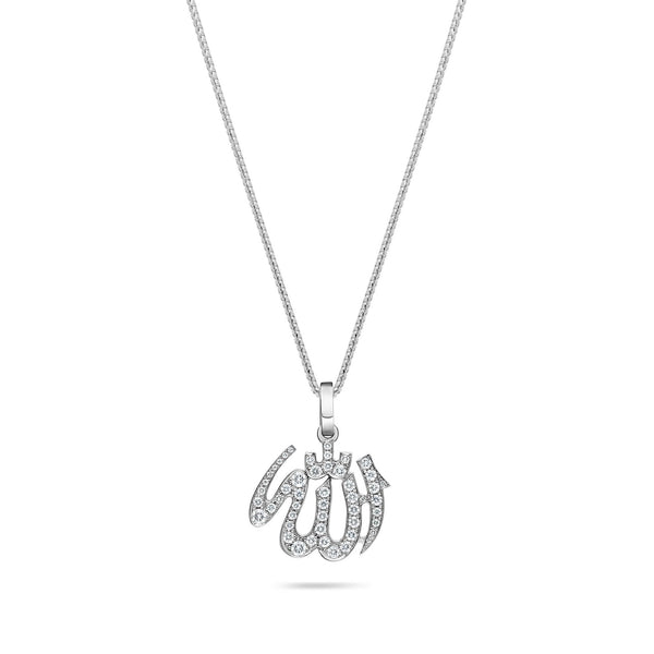Micro Allah Piece (Fully Iced) (14K YELLOW GOLD) - IF & Co. Custom Jewelers