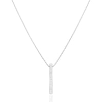 Micro Ava Necklace (14K WHITE GOLD) - IF & Co. Custom Jewelers