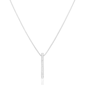 Micro Ava Necklace (14K WHITE GOLD) - IF & Co. Custom Jewelers