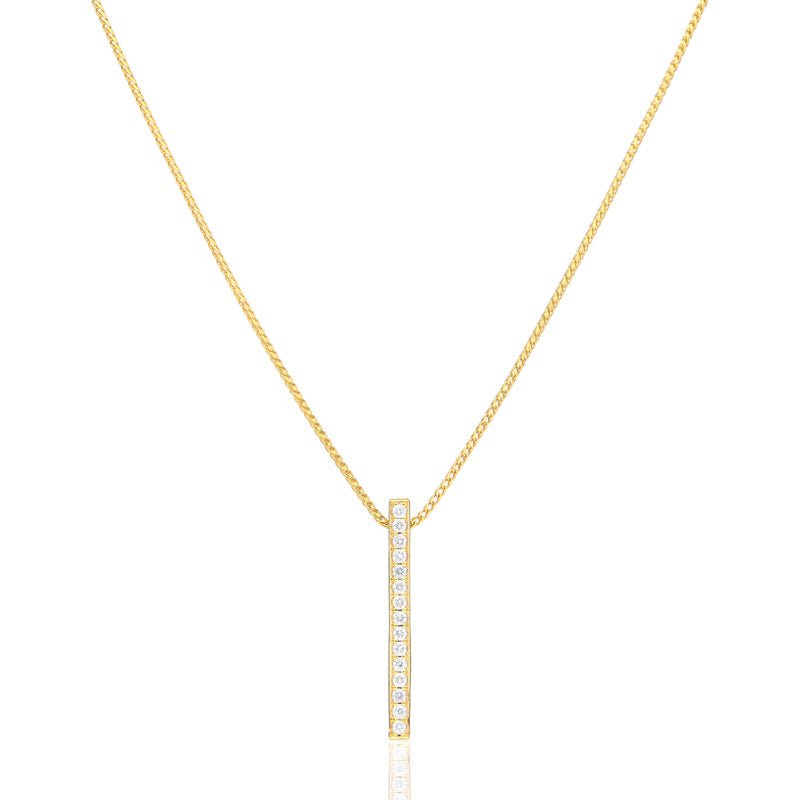 Micro Ava Necklace (14K YELLOW GOLD) - IF & Co. Custom Jewelers