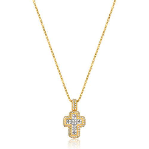 Micro Cory Cross (14K YELLOW GOLD) - IF & Co. Custom Jewelers