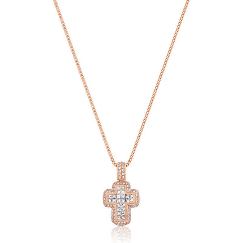 Micro Cory Cross (14K ROSE GOLD) - IF & Co. Custom Jewelers