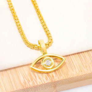 Micro Evil Eye (Diamond Eyes, Version 2.0) (14K ROSE GOLD) - IF & Co. Custom Jewelers