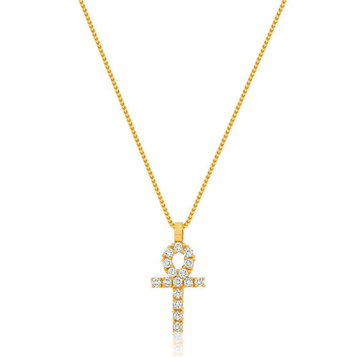 Micro Harvey Ankh (14K YELLOW GOLD) - IF & Co. Custom Jewelers