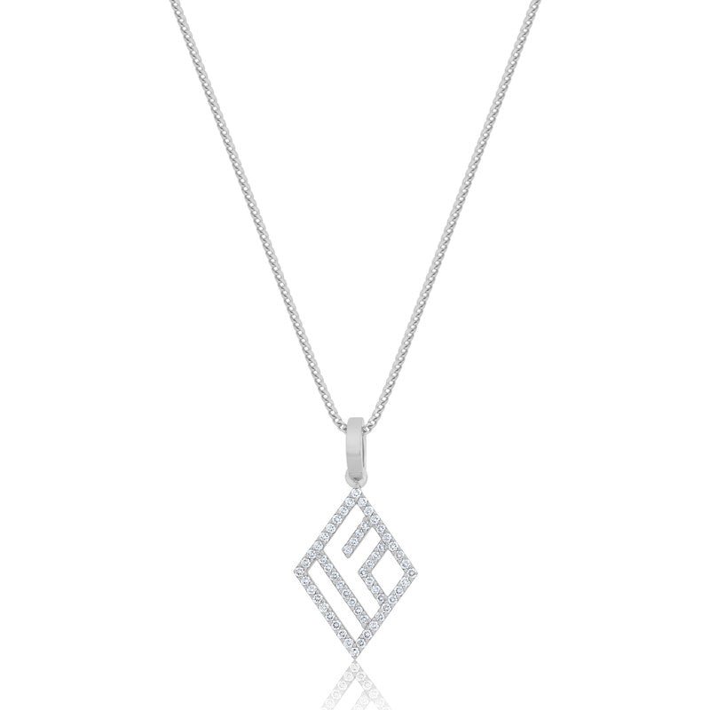 Micro IF & Co. Logo Piece (Diamonds) (14K WHITE GOLD) - IF & Co. Custom Jewelers