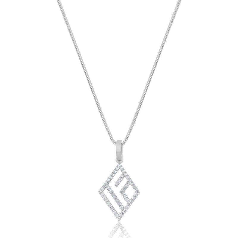 Micro IF & Co. Logo Piece (Diamonds) (14K WHITE GOLD) - IF & Co. Custom Jewelers