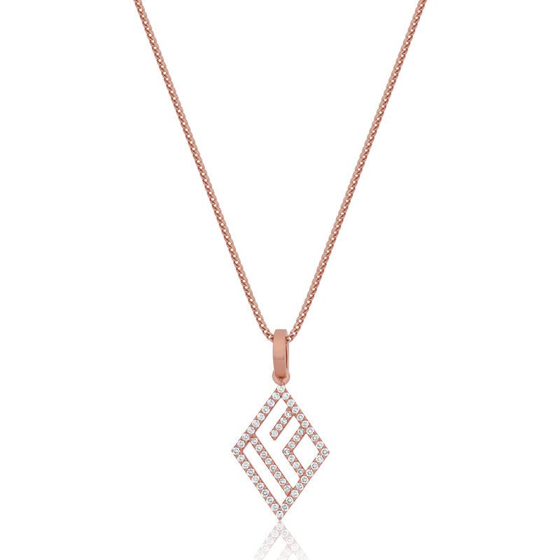 Micro IF & Co. Logo Piece (Diamonds) (14K ROSE GOLD) - IF & Co. Custom Jewelers