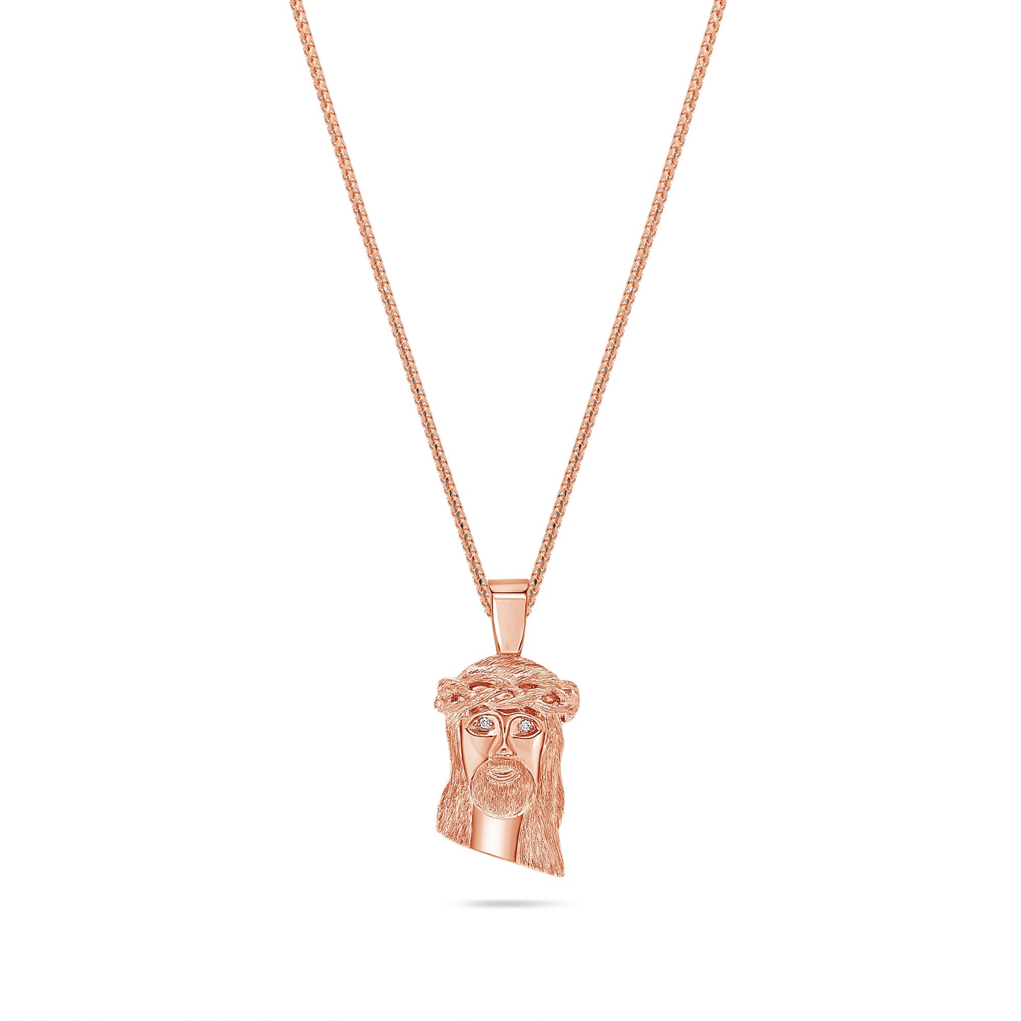 Rose gold hotsell jesus pendant