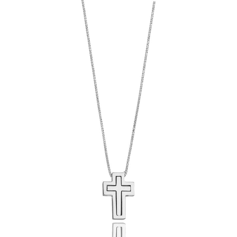 Micro Jiro Cross (14K WHITE GOLD) - IF & Co. Custom Jewelers