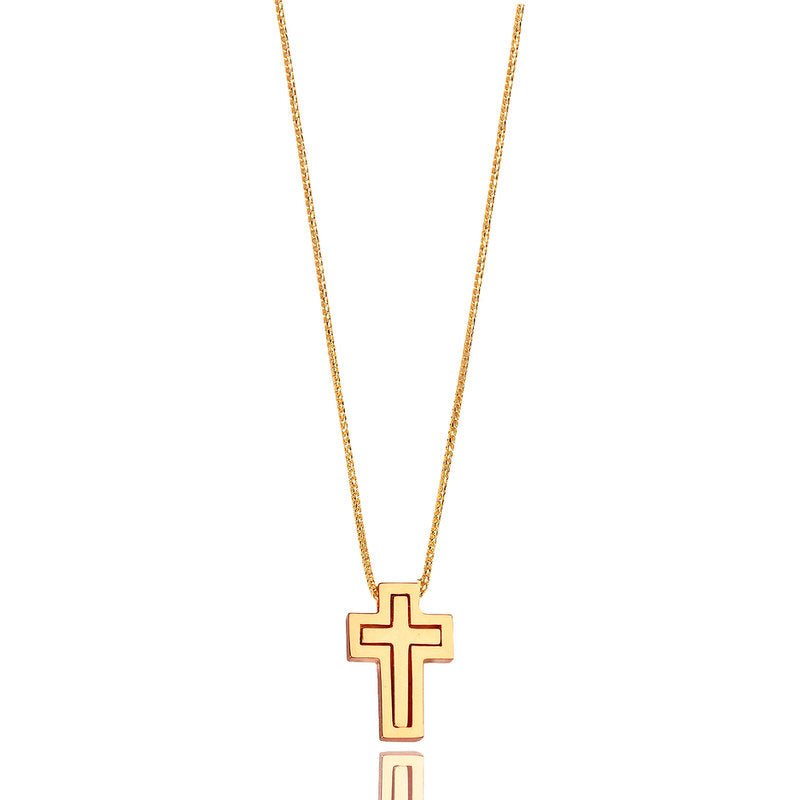 Micro Jiro Cross (14K YELLOW GOLD) - IF & Co. Custom Jewelers