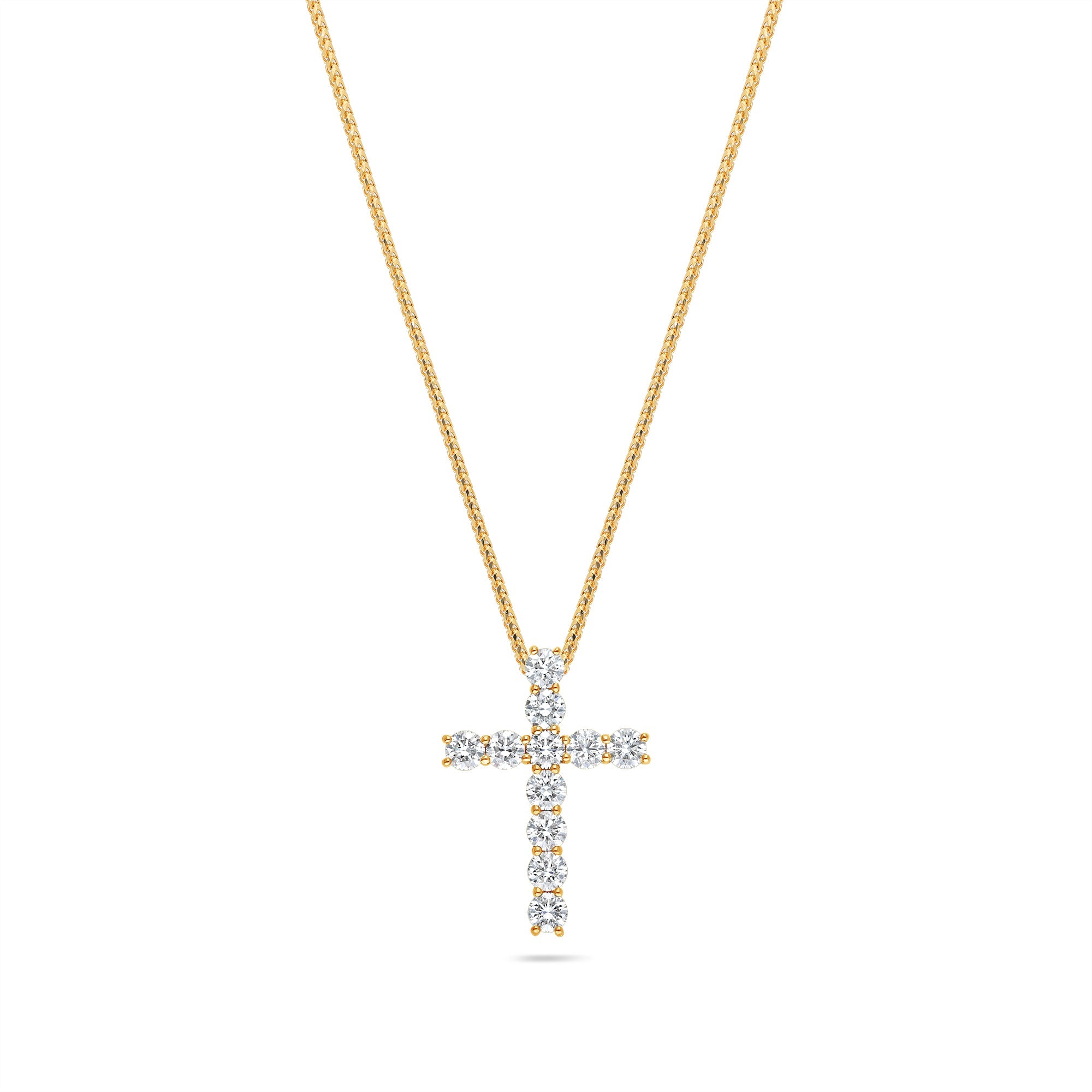 Micro Luna Cross (14K YELLOW GOLD) - IF & Co. Custom Jewelers