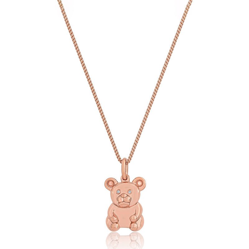 Micro Rimmer Bear Piece (14K ROSE GOLD) - IF & Co. Custom Jewelers