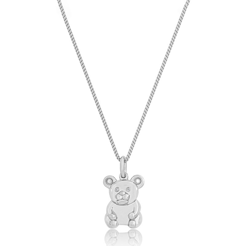 Micro Rimmer Bear Piece (14K WHITE GOLD) - IF & Co. Custom Jewelers