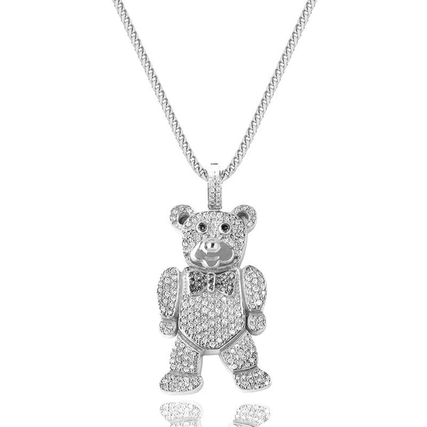 Mid-Sized Bear Piece (1997) (14K WHITE GOLD) - IF & Co. Custom Jewelers