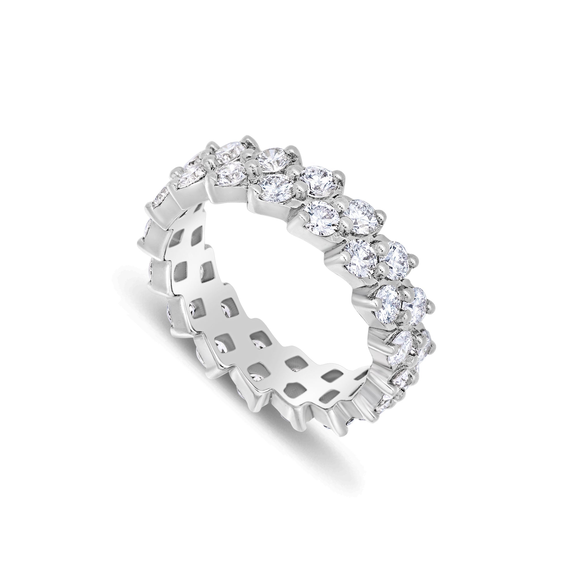 Milli Enzo Eternity Ring (18K WHITE GOLD) - IF & Co. Custom Jewelers