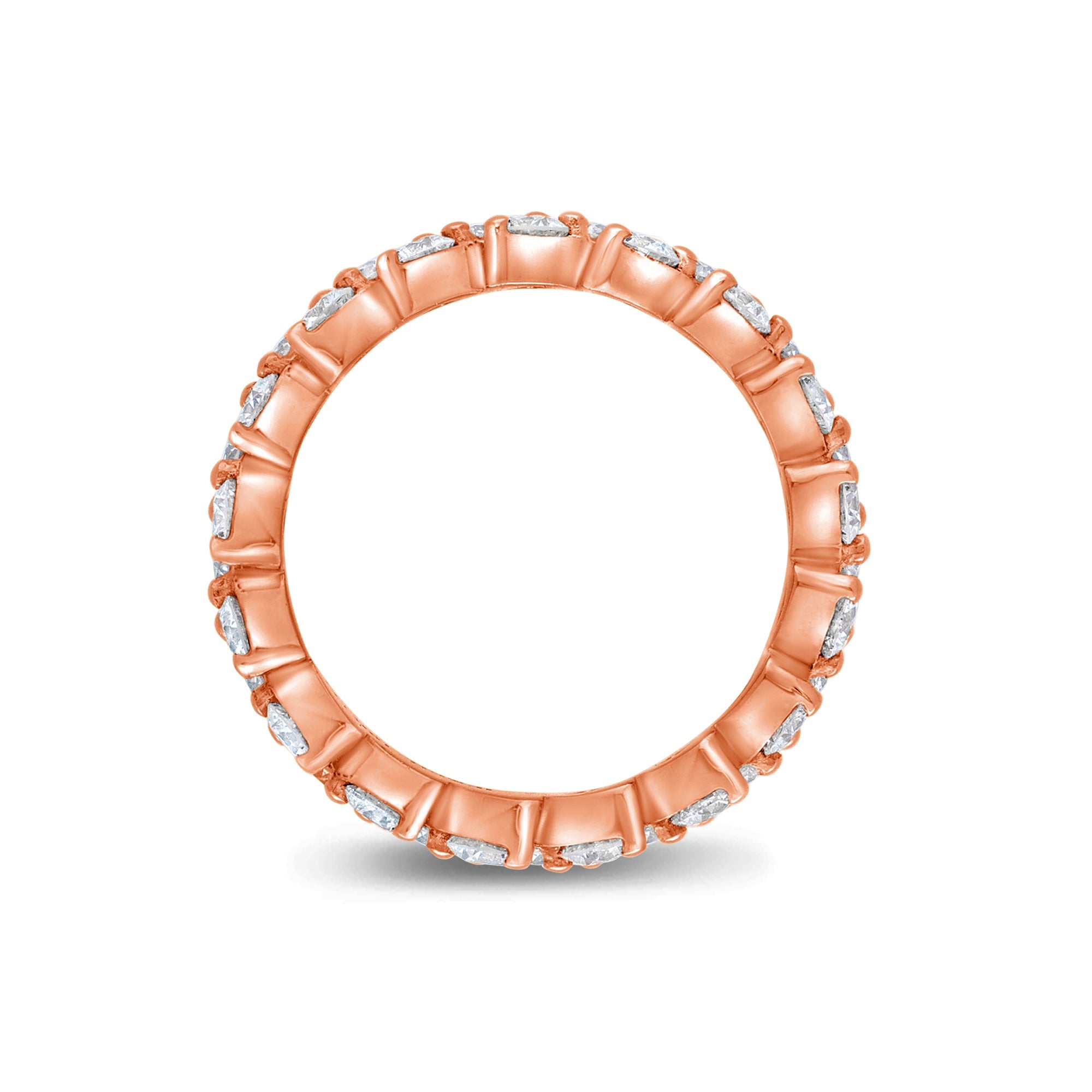 Milli Enzo Eternity Ring (18K ROSE GOLD) - IF & Co. Custom Jewelers