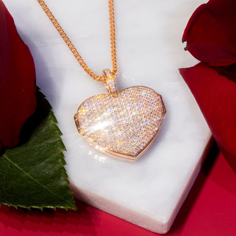 Milli Heart-Locket Necklace (14K ROSE GOLD) - IF & Co. Custom Jewelers