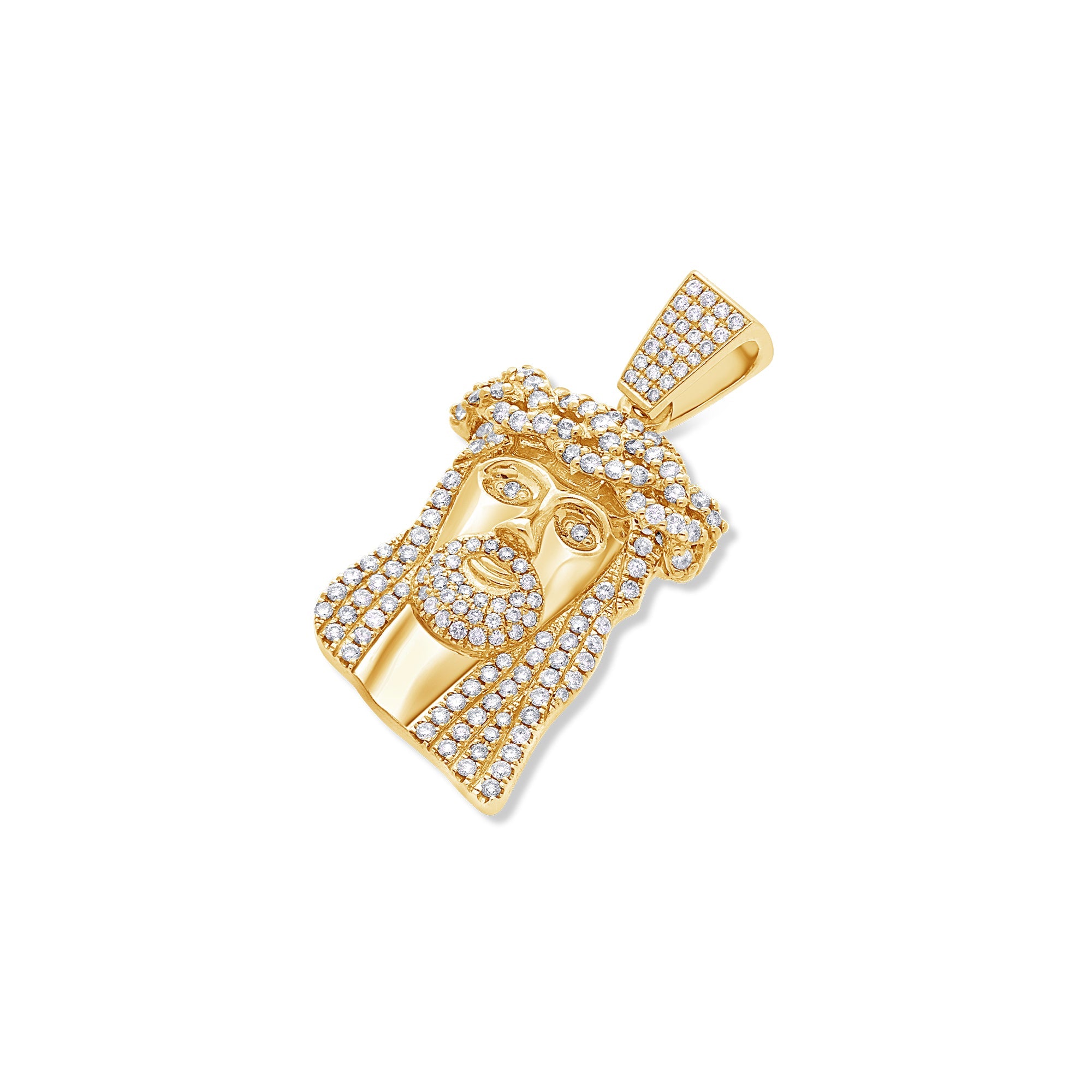 Milli Jesus Piece (Fully Iced) (14K ROSE GOLD) - IF & Co. Custom Jewelers