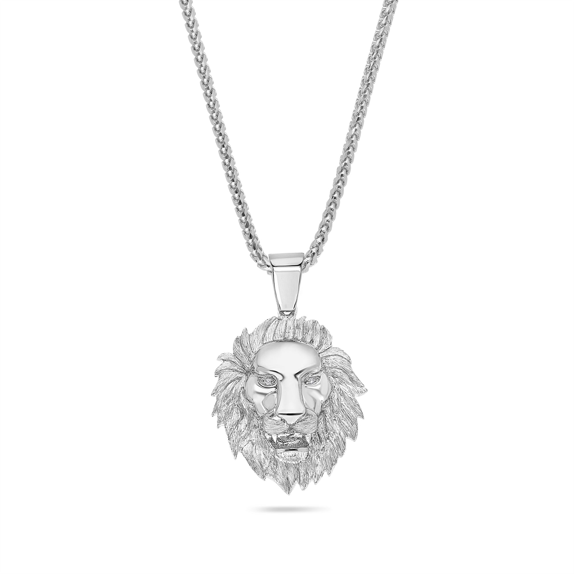 Milli Lion Piece (Diamond Eyes) (14K YELLOW GOLD) - IF & Co. Custom Jewelers