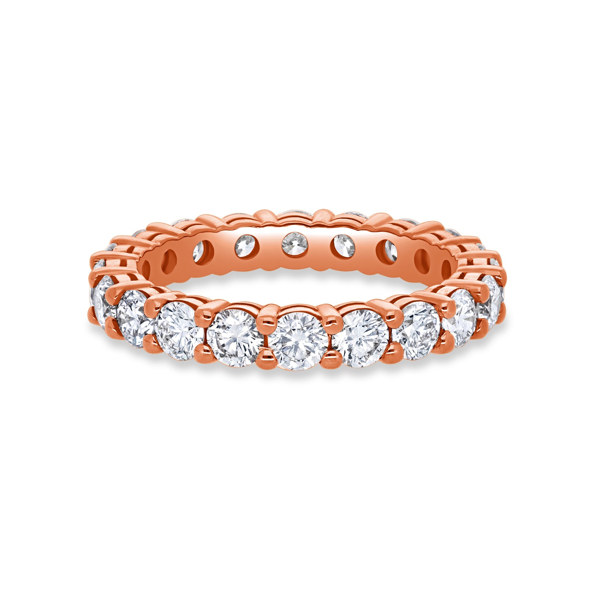 Milli Luna Eternity Ring (18K ROSE GOLD) - IF & Co. Custom Jewelers