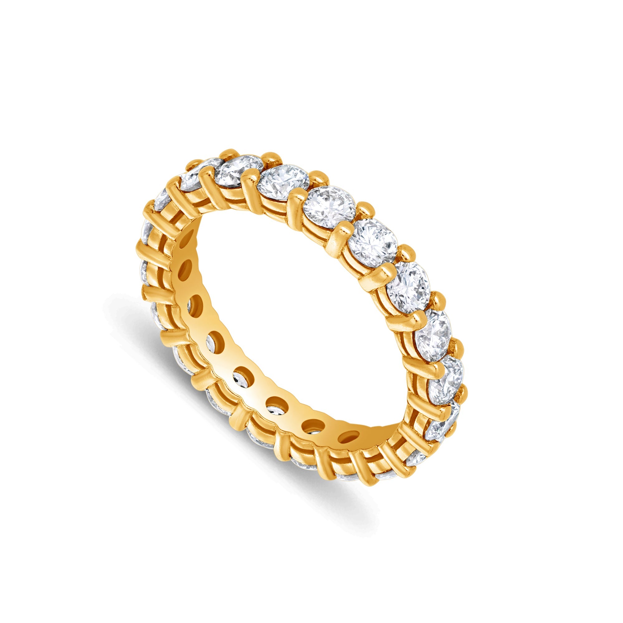 Milli Luna Eternity Ring (18K YELLOW GOLD) - IF & Co. Custom Jewelers