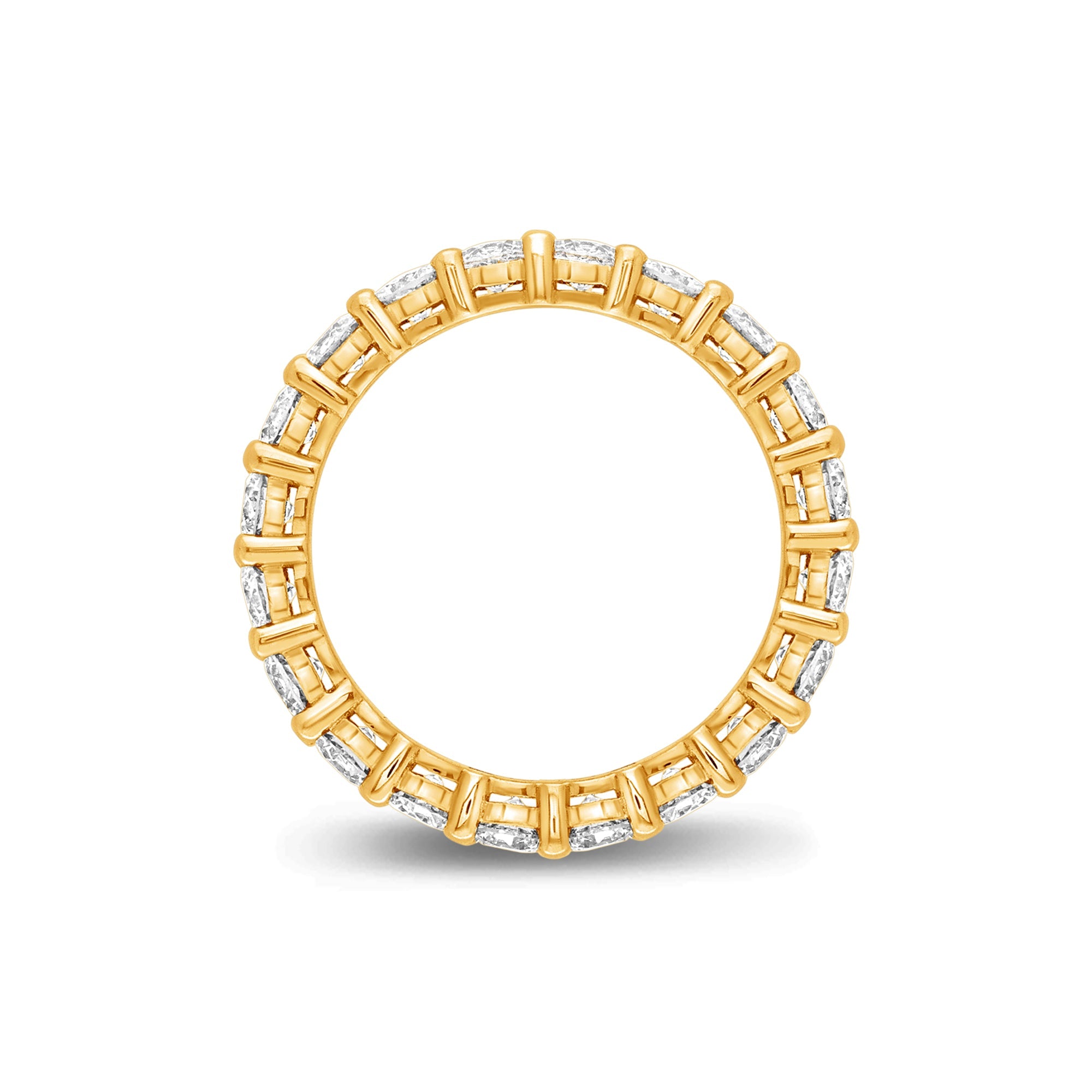 Milli Luna Eternity Ring (18K YELLOW GOLD) - IF & Co. Custom Jewelers