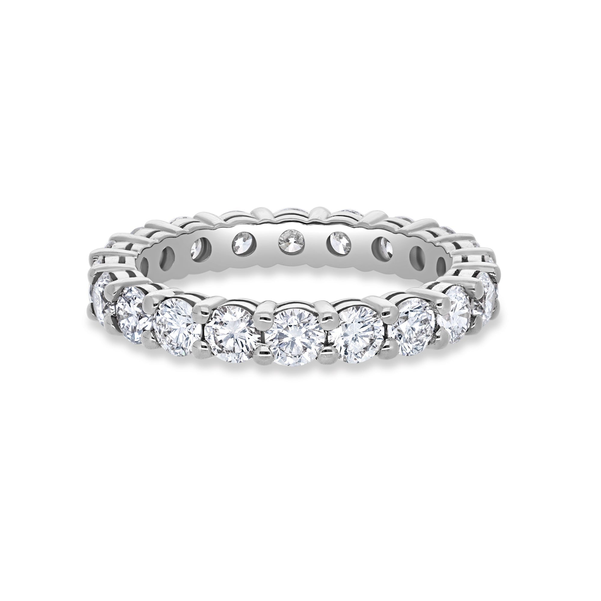 Milli Luna Eternity Ring (18K WHITE GOLD) - IF & Co. Custom Jewelers