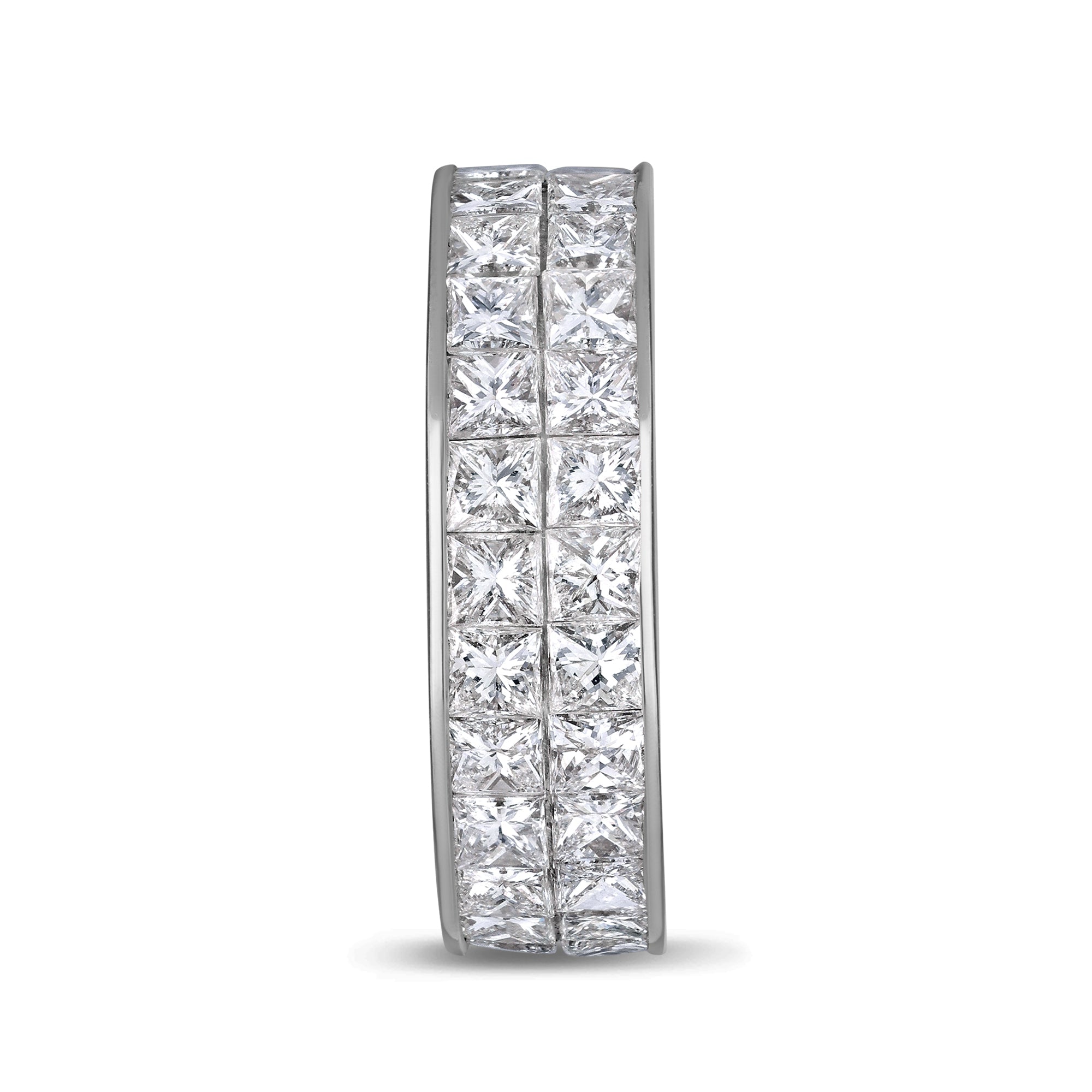Monte Eternity Ring (2-Row) (18K WHITE GOLD) - IF & Co. Custom Jewelers