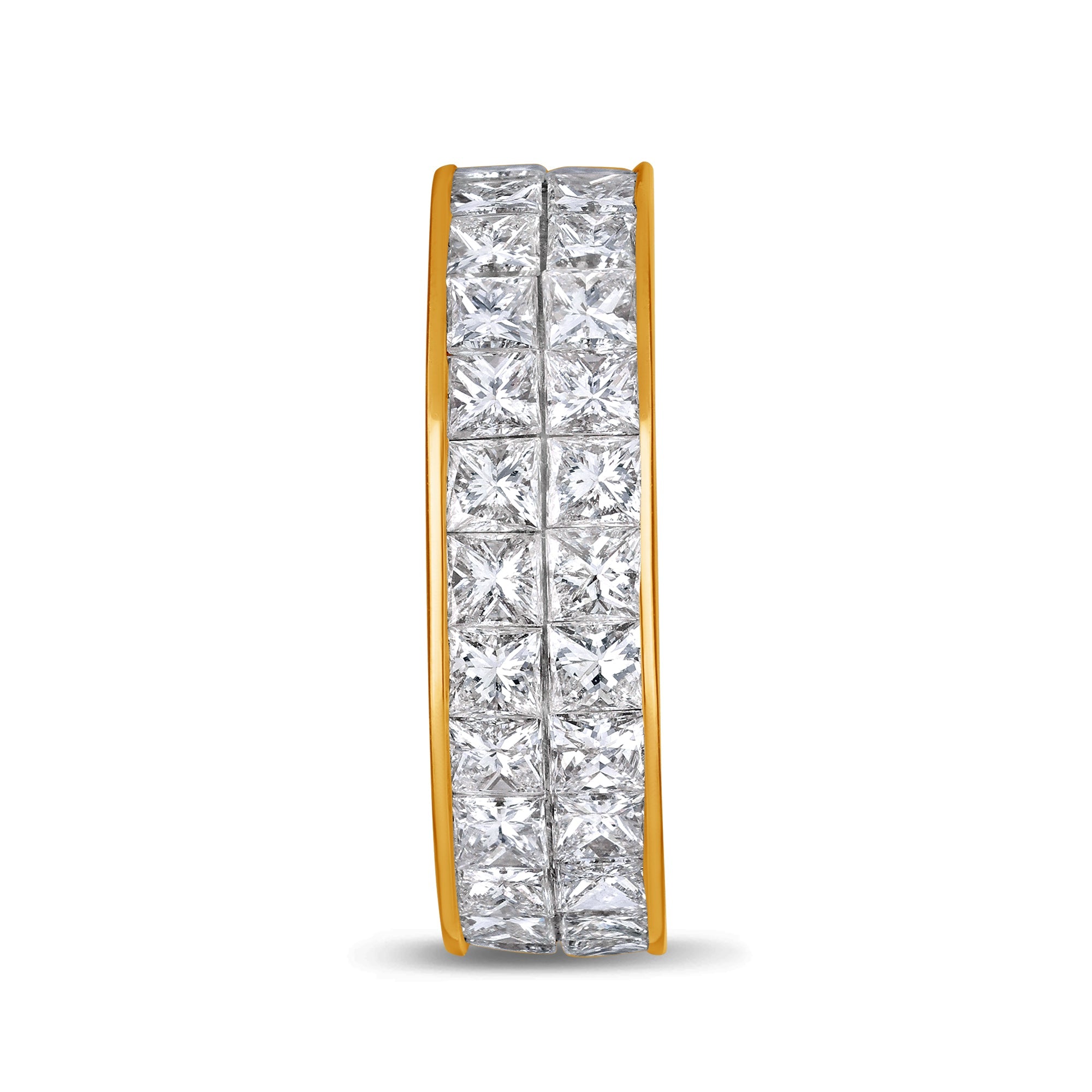 Monte Eternity Ring (2-Row) (18K YELLOW GOLD) - IF & Co. Custom Jewelers