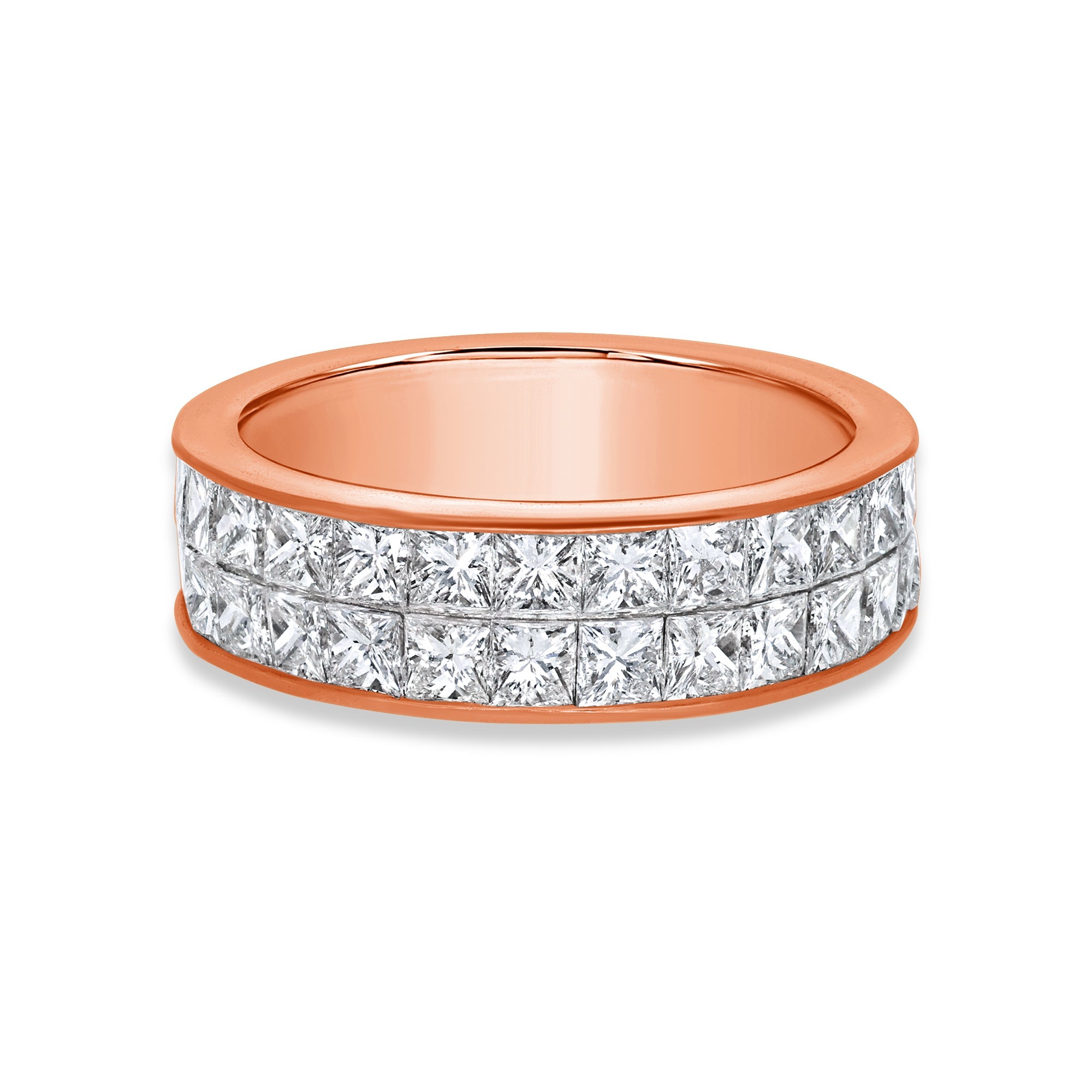 Monte Eternity Ring (2-Row) (18K ROSE GOLD) - IF & Co. Custom Jewelers
