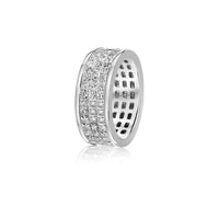 Monte Eternity Ring (3-Row) (18K WHITE GOLD) - IF & Co. Custom Jewelers