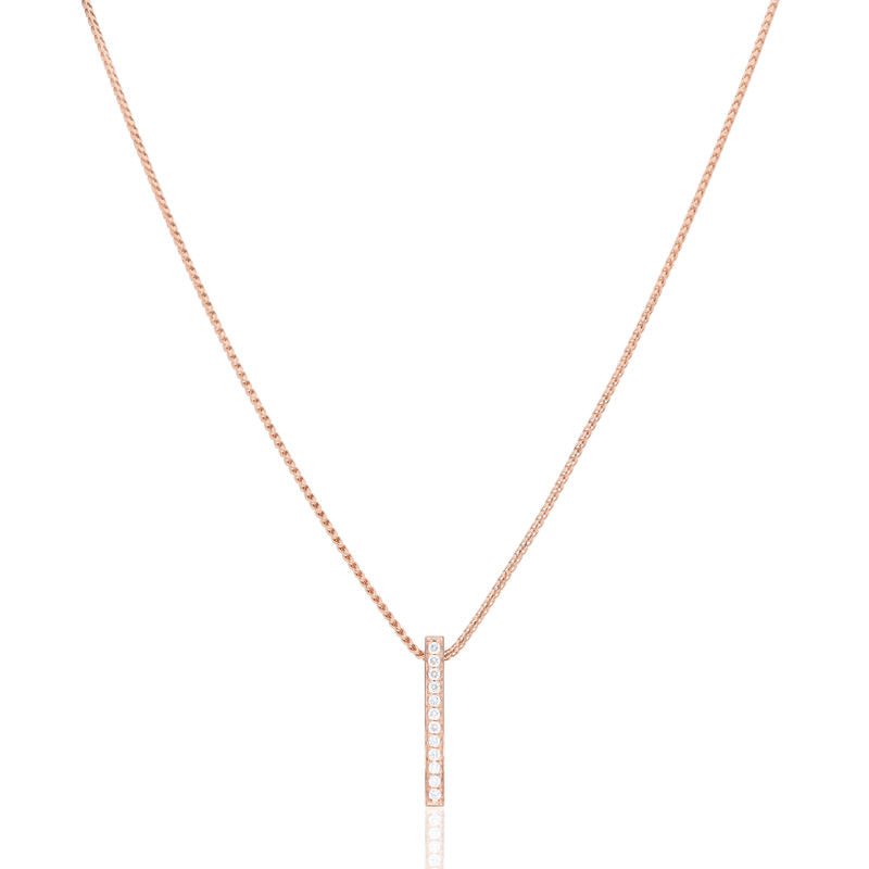 Nano Ava Necklace (14K ROSE GOLD) - IF & Co. Custom Jewelers