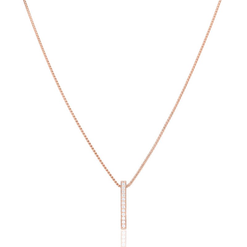 Nano Ava Necklace (14K ROSE GOLD) - IF & Co. Custom Jewelers