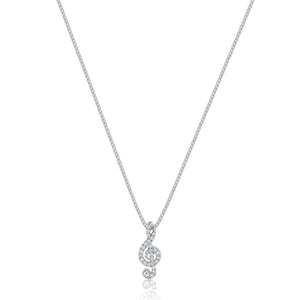 Nano Clef Note Piece (Fully Iced) (14K WHITE GOLD) - IF & Co. Custom Jewelers