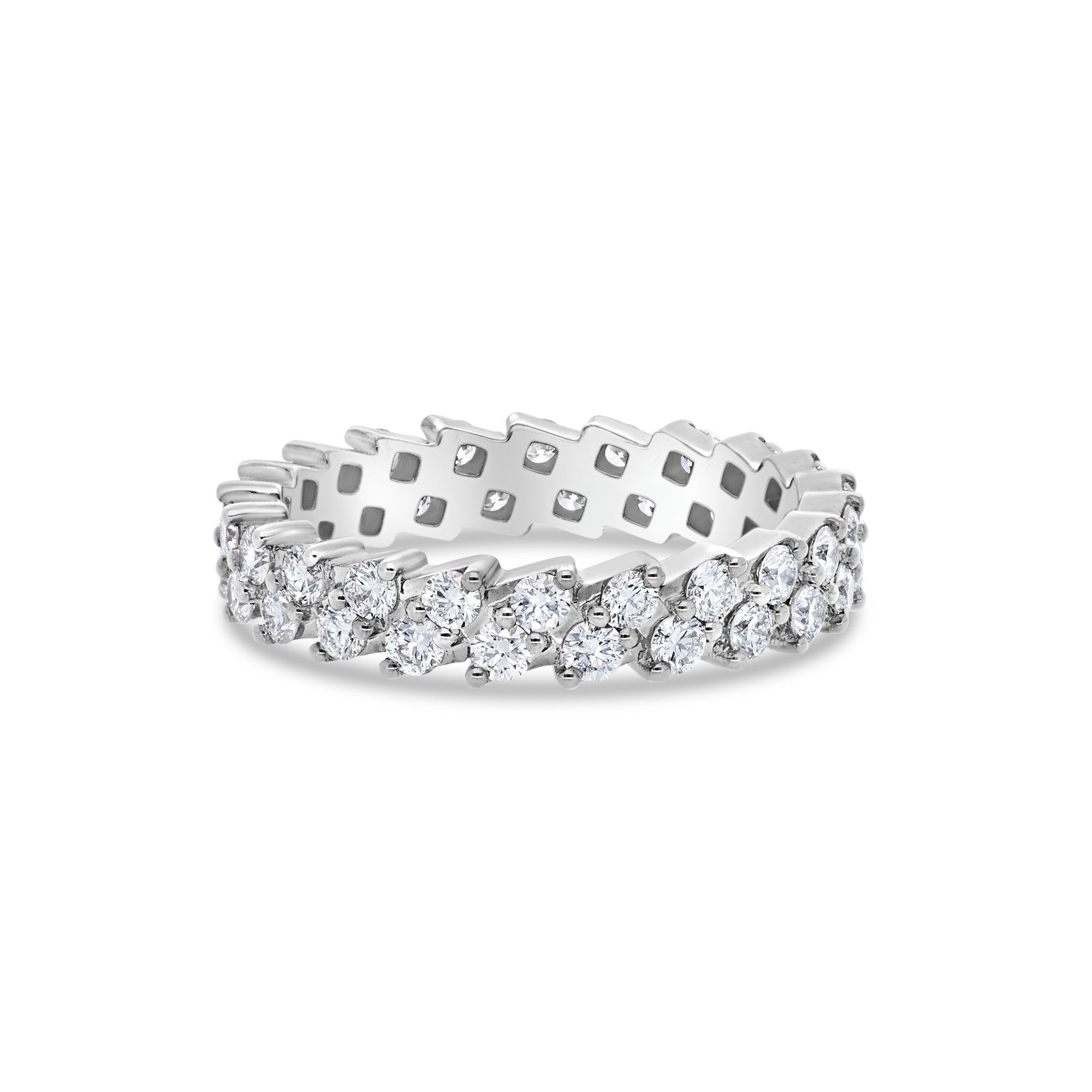 Nano Enzo Eternity Ring (18K WHITE GOLD) - IF & Co. Custom Jewelers
