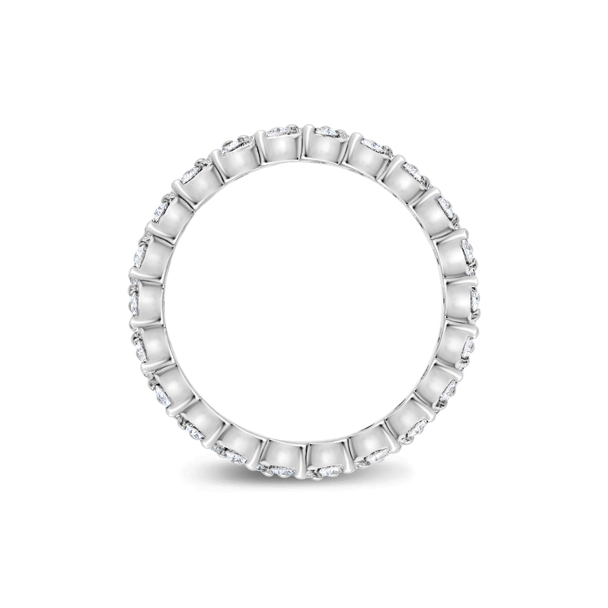 Nano Enzo Eternity Ring (18K WHITE GOLD) - IF & Co. Custom Jewelers