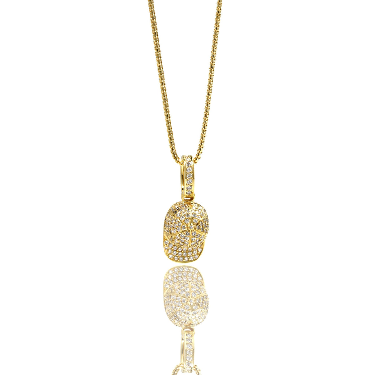 Nano Fitted Hat Piece (Fully Iced) (14K) - IF & Co. Custom Jewelers