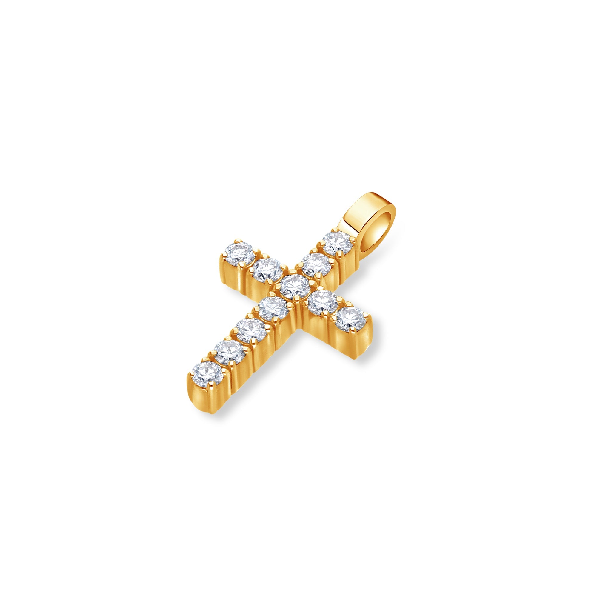 Nano Harvey Cross (14K YELLOW GOLD) - IF & Co. Custom Jewelers