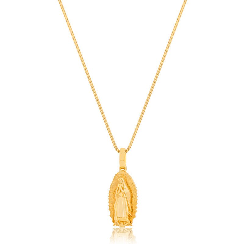 Nano Lady of Guadalupe Piece (Solid Gold) (14K YELLOW GOLD) - IF & Co. Custom Jewelers