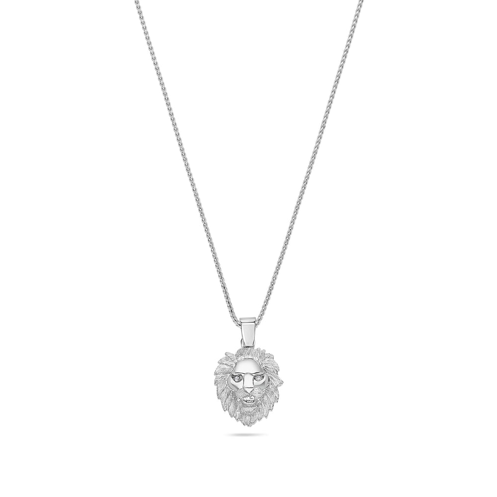 Nano Lion Piece (Diamond Eyes) (14K YELLOW GOLD) - IF & Co. Custom Jewelers