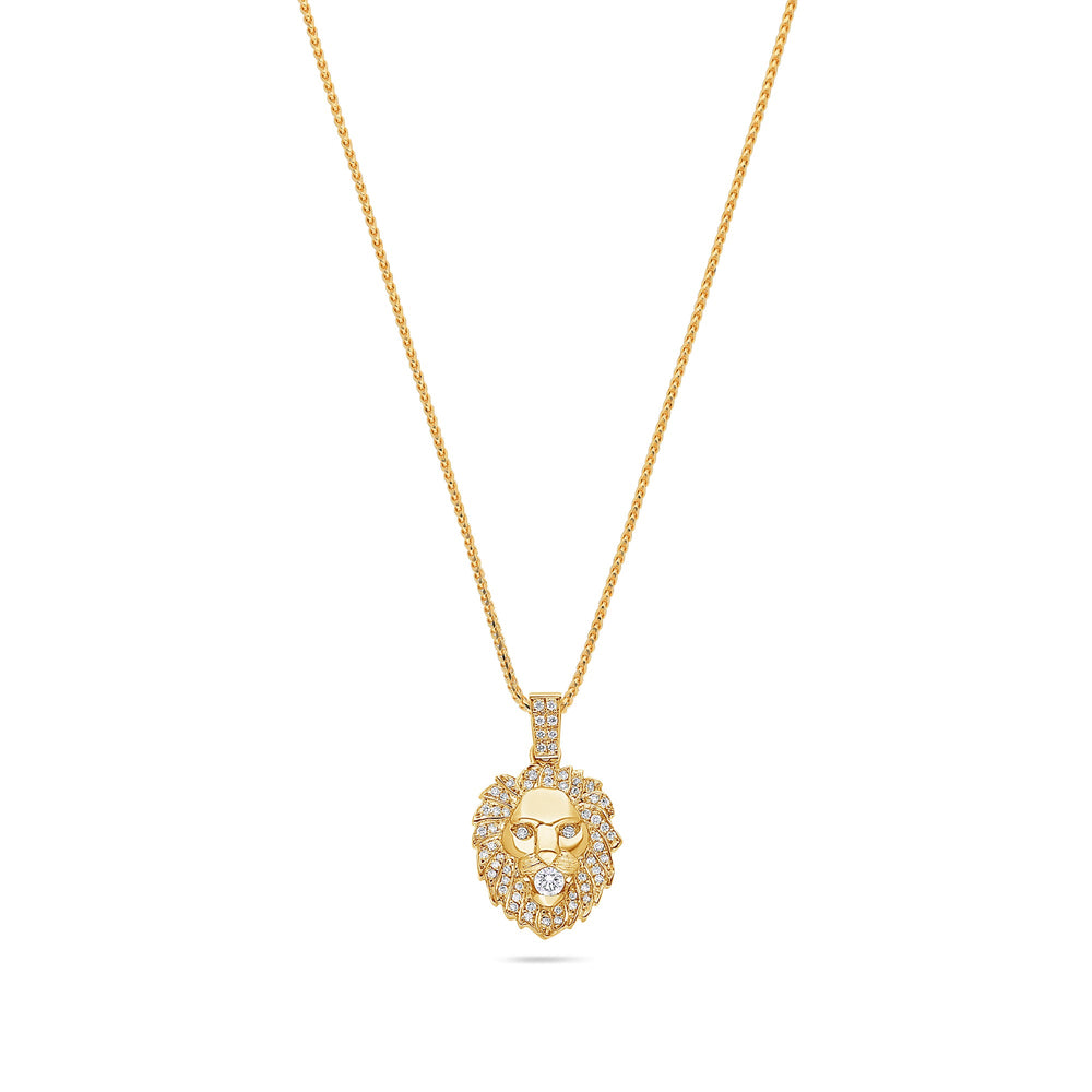 Nano Lion Piece (Fully Iced) (14K YELLOW GOLD) - IF & Co. Custom Jewelers