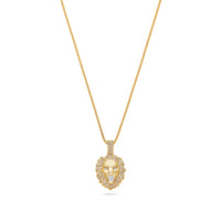 Nano Lion Piece (Fully Iced) (14K YELLOW GOLD) - IF & Co. Custom Jewelers