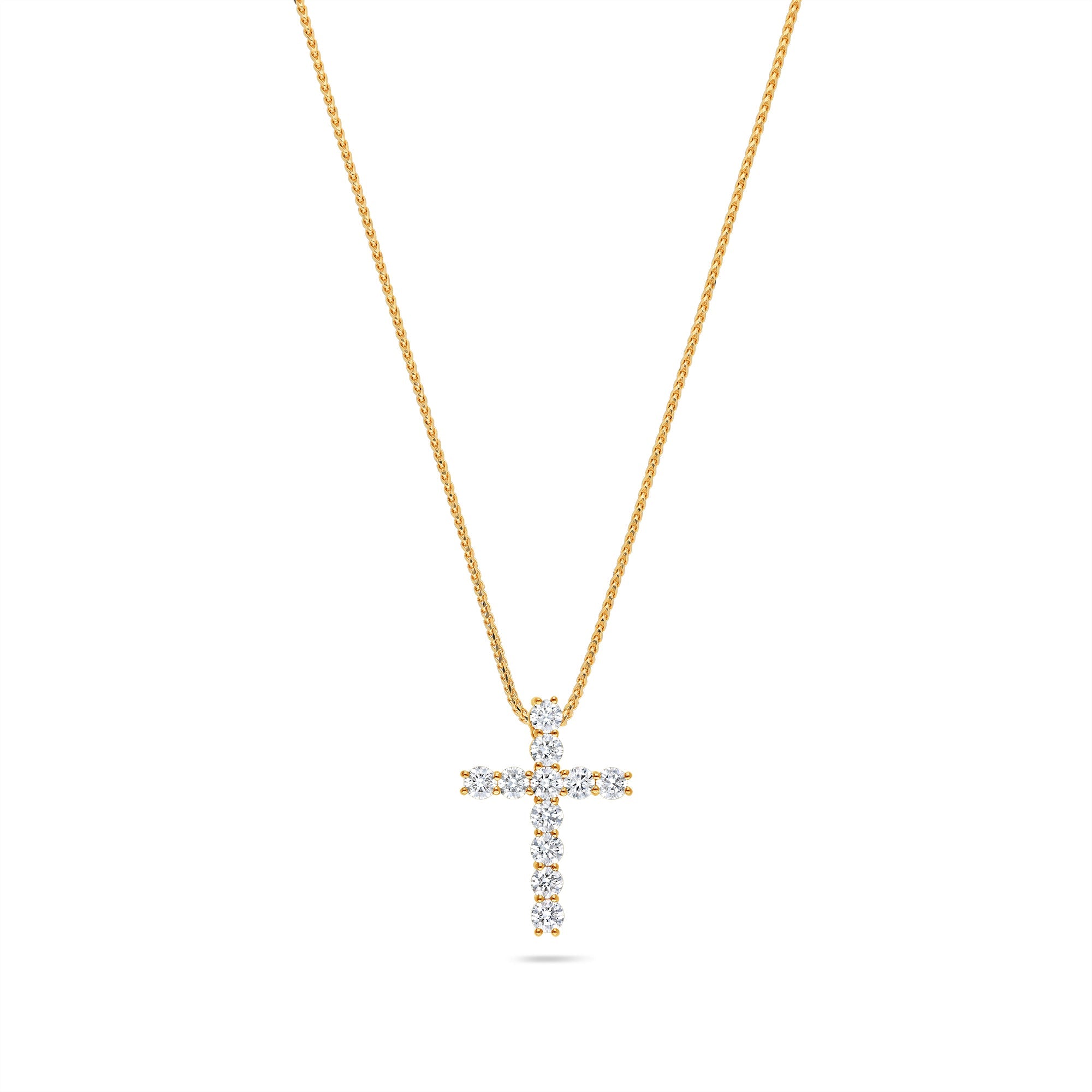 Nano Luna Cross (14K YELLOW GOLD) - IF & Co. Custom Jewelers