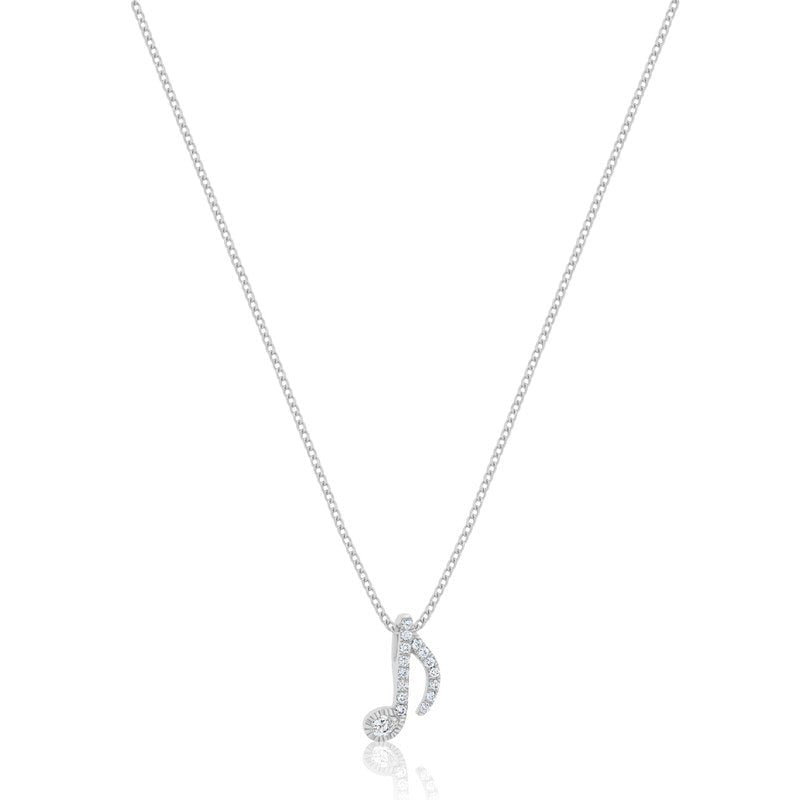 Nano Quaver Note Piece (Fully Iced) (14K YELLOW GOLD) - IF & Co. Custom Jewelers