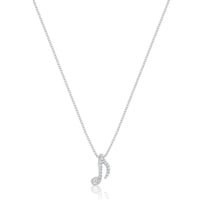Nano Quaver Note Piece (Fully Iced) (14K WHITE GOLD) - IF & Co. Custom Jewelers