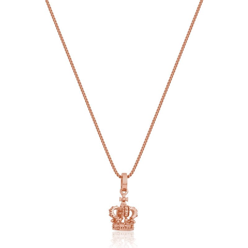 Nano Royal King's Crown Piece (Solid Gold) (14K ROSE GOLD) - IF & Co. Custom Jewelers