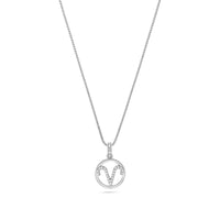 Nano Zodiac Necklace: Aries (14K WHITE GOLD) - IF & Co. Custom Jewelers